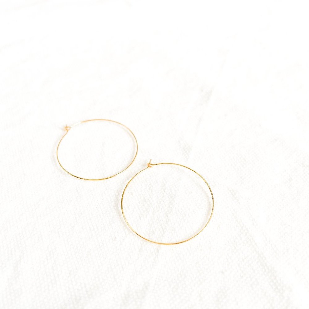 Ida James- Danica Dainty Gold Hoops